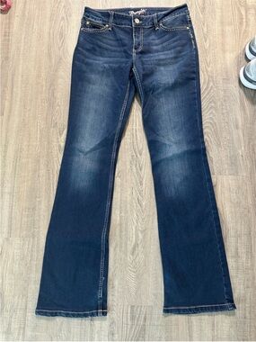 Wrangler Women's Dark Blue Wide Leg Jeans